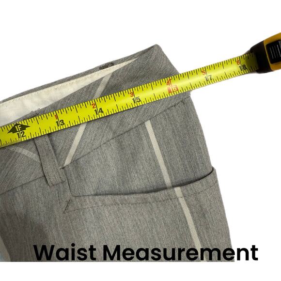 Express 6R Grey Gray Straight Leg Women’s Business Pants Trousers Y2K Office - Picture 4 of 6